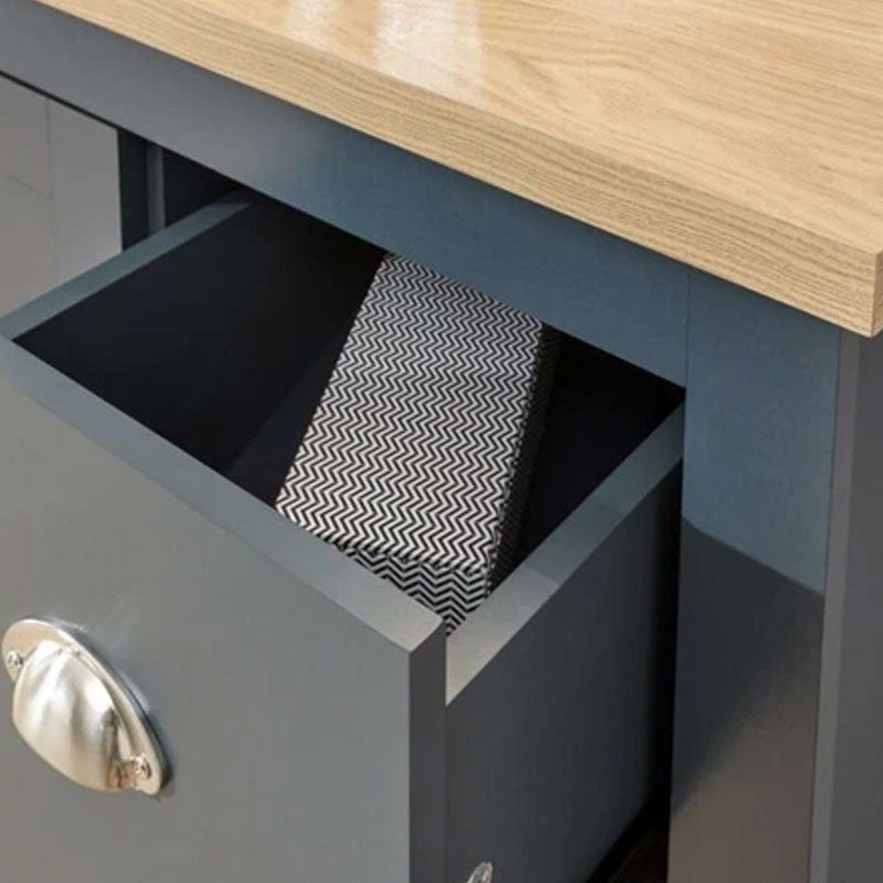 Slate Blue 3 Drawers 1 Door Slim Sideboard by Lavishway | Sideboards-39275