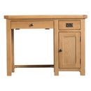 Chunky Oak Single Computer Desk by Lavishway | Oak Wood Desks-32526