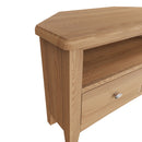 Guildford Solid Oak 2 Drawer Corner TV Unit by Lavishway | TV Units Cabinets-36686