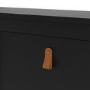 Barcelona Black 4 Tilting Doors Shoe Cabinet by Lavishway | Shoe Cabinets-30269
