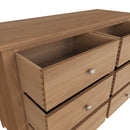 Guildford Solid Oak 6 Drawers Chest by Lavishway | Chest Of Drawers-32086