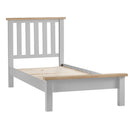 Tattershall Oak Top Finish Bed Frame in Grey by Lavishway | Wooden Beds-35992