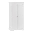 Swallow 2 Doors Full Hanging White Wardrobe by Lavishway | Wardrobe-31577