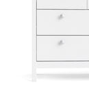 Madrid White Wooden 8 Drawers Double Dresser by Lavishway | Sideboards-29515