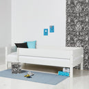 Huxie White Day Bed with Safety Rail by Lavishway | Wooden Beds-29586