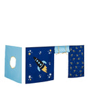 Huxie Mid Sleeper With Curtain & Safety Rail by Lavishway | Beds & Bed Frames