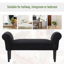 Modern Black Fabric Bed Side Bench by Lavishway | Benches & Storage Benches-38688