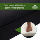 Modern Black Fabric Bed Side Bench by Lavishway | Benches & Storage Benches-38696