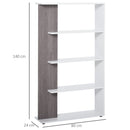 4 Tier Multifunctional Display Bookshelf by Lavishway | Book Shelves and Cabinets-44732