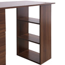 3 Drawers Workstation Computer Desk by Lavishway | Walnut Desks-38607