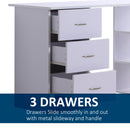 3 Drawers Workstation Computer Desk by Lavishway | Walnut Desks-38612