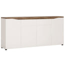 Toledo Oak & High Gloss Wide Modern Sideboard by Lavishway | Sideboards-44184