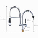 Chrome Rotatable Pull Down Spray Kitchen Tap by Lavishway | Kitchen Faucets-48689