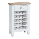 Tattershall Oak Top Wine Rack in White by Lavishway | Wine Racks-32993
