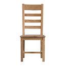 Chunky Ladder Back Dining Chair Set of 2 by Lavishway | Dining Chairs-37246