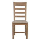 Heirloom Natural Oak Dining Chair Set of 2 by Lavishway | Dining Chairs-35907