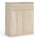 Naia Oak Finish Wooden 1 Drawer Sideboard by Lavishway | Sideboards-29411