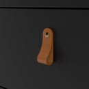 Barcelona Matt Black 3 Drawer Chest by Lavishway | Chest Of Drawers-30253