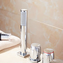 5 Piece Chrome Finished Bathtub Tap Set by Lavishway | Bathtub Faucets-49280