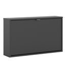 Shoes Black 1 Tilting Door Shoe Cupboard by Lavishway | Shoe Cabinets-29087