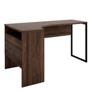 Function Plus Walnut 2 Drawers Corner Desk by Lavishway | Desk Pedestals-29656