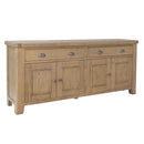 Heirloom Oak Finish 4 Doors Large Sideboard by Lavishway | Sideboards-32442