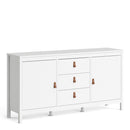 Barcelona White 2 Doors 3 Drawers Sideboard by Lavishway | Sideboards-29734