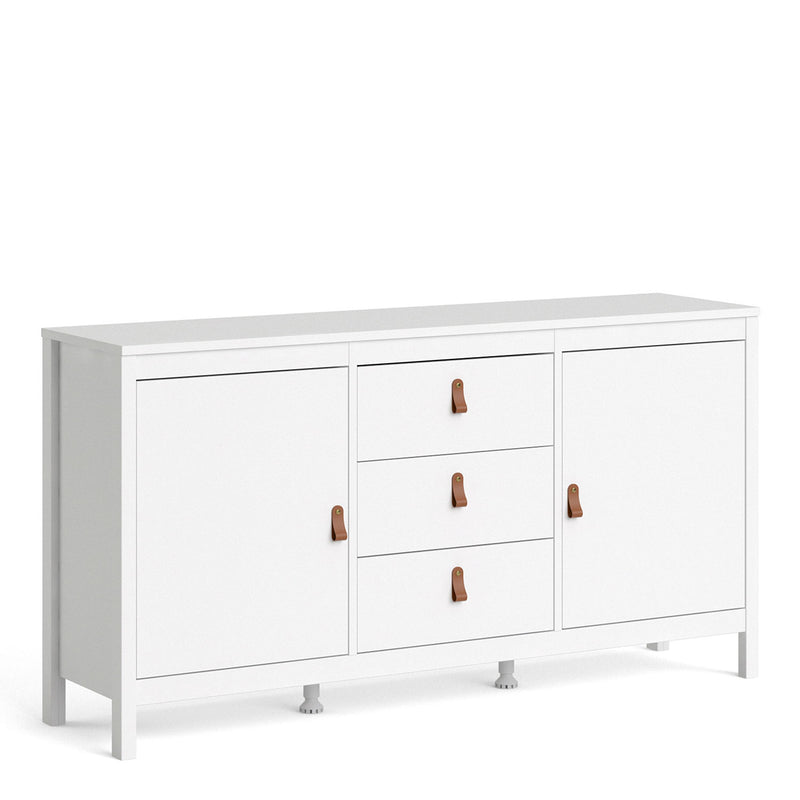 Barcelona White 2 Doors 3 Drawers Sideboard by Lavishway | Sideboards-29734