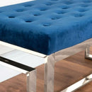 Upholstered Velvet Blush Seat Bench by Lavishway | Benches & Storage Benches-41596