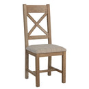 Heirloom Smoked Oak Dining Chair Set of 2 by Lavishway | Dining Chairs-35921