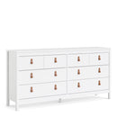 Barcelona White 8 Drawers Double Dresser by Lavishway | Sideboards-29812