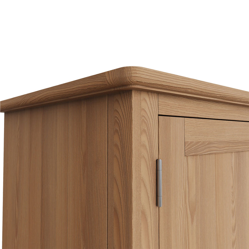 Guildford Solid Oak Gents Wardrobe by Lavishway | Wardrobe-36797