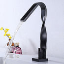 Spiraling Design Spout Brass Bathroom Tap by Lavishway | Bathroom Faucet-49021