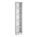 Basic Tall Narrow Bookcase With 4 Shelves by Lavishway | Book Shelves and Cabinets-30697