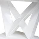 Saturn Marble Top White Small Dining Table by Lavishway | Dining Tables-37315