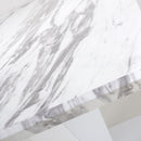 Saturn Marble Top White Small Dining Table by Lavishway | Dining Tables-37316