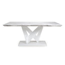 Saturn Marble Top Large Dining Table by Lavishway | Dining Tables-37306