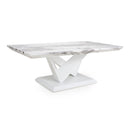 Saturn Marble Top White Coffee Table by Lavishway | Coffee Tables-37325