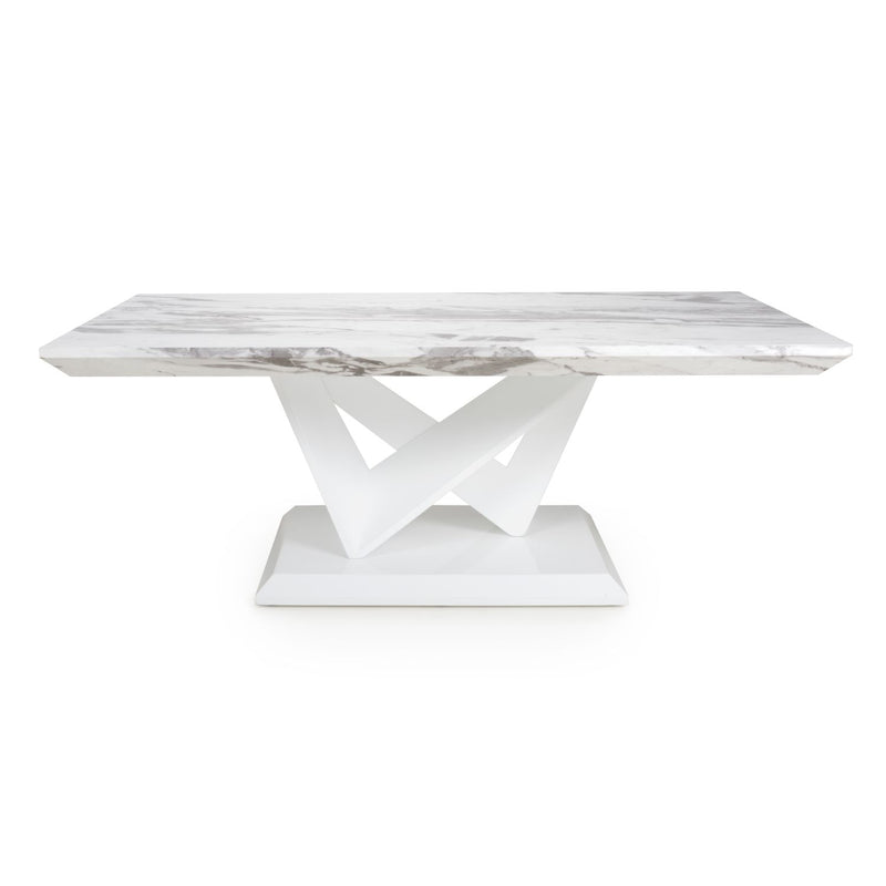Saturn Marble Top White Coffee Table by Lavishway | Coffee Tables-37329