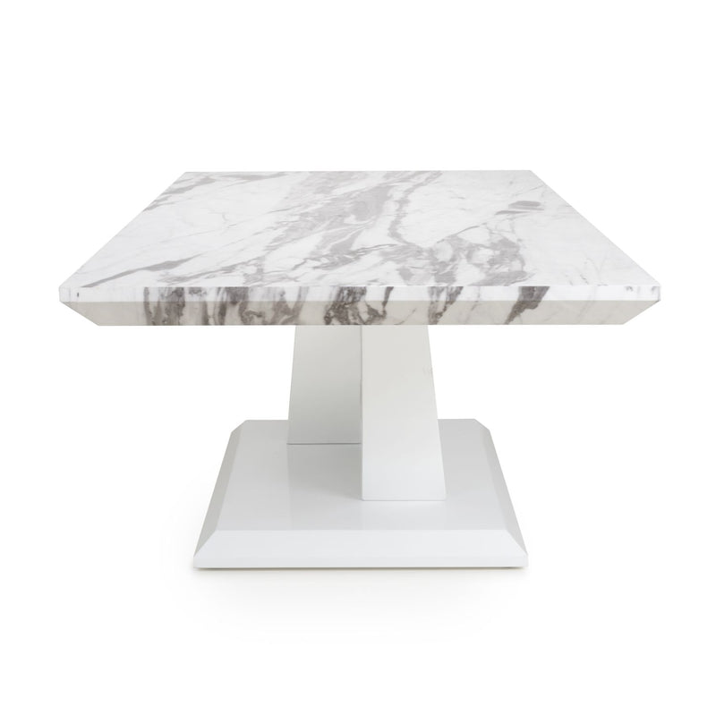 Saturn Marble Top White Coffee Table by Lavishway | Coffee Tables-37326