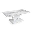Saturn Marble Top White Coffee Table by Lavishway | Coffee Tables-37327