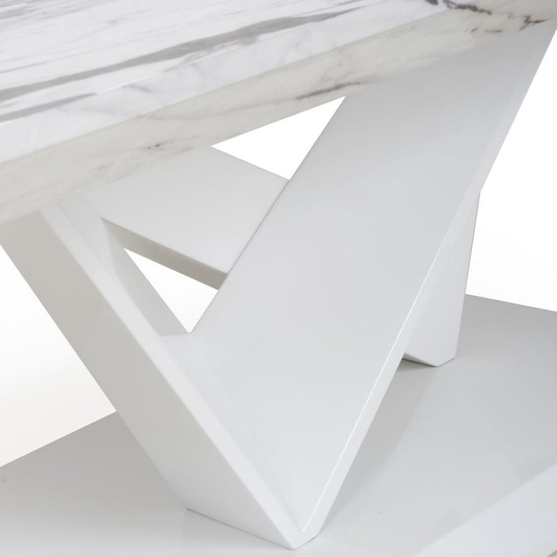 Saturn Marble Top White Coffee Table by Lavishway | Coffee Tables-37330