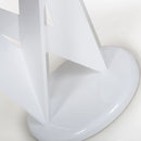 Saturn Round Marble Top White Dining Table by Lavishway | Dining Tables-37358