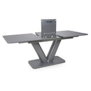 Venus Glass Top Extendable Dining Table by Lavishway | Dining Tables-37372