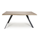 Narvik Industrial Wooden Curved Dining Table by Lavishway | Dining Tables-37398