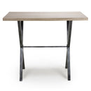 Brevik Oak Top Bar Table With Metal Legs by Lavishway | Bar Tables-37407