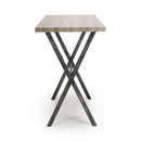 Brevik Oak Top Bar Table With Metal Legs by Lavishway | Bar Tables-37409