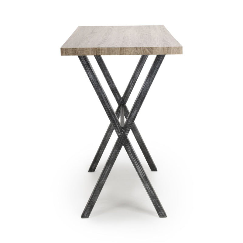 Brevik Oak Top Bar Table With Metal Legs by Lavishway | Bar Tables-37409
