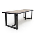 Bergen Large Industrial Oak Dining Table by Lavishway | Dining Tables-37426