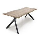 Narvik Oak Curved Top Large Dining Table by Lavishway | Dining Tables-37435